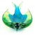 Murano Murano Vintage Sommerso Glowing Uranium Blue Yellow Green Italian Art Glass Bird Shaped Bowl For Sale - Image 4 of 11