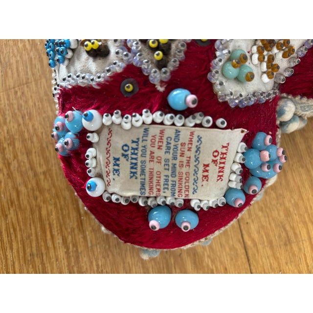 Antique English Ww1 Sweethart Pin Cushion For Sale - Image 9 of 11