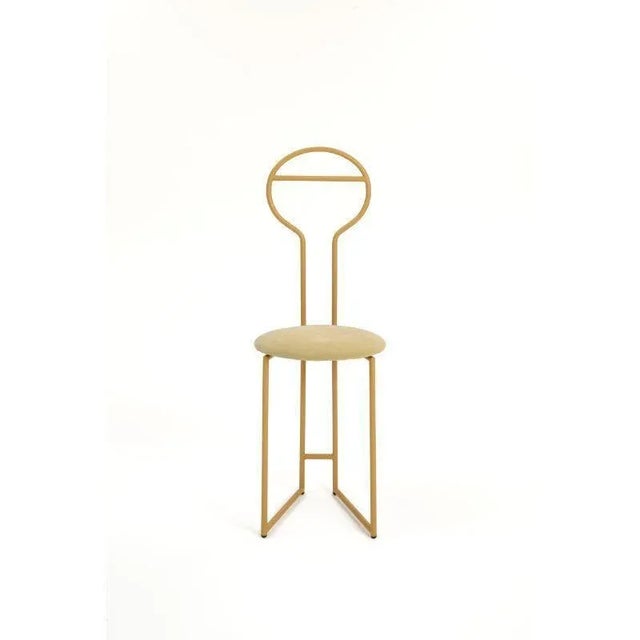 Joly chairdrobe gold hb velvetforthy avorio by colé italia with lorenz&kaz (2019) dimensions: h.105/seat h. 45 d.38 w.40...