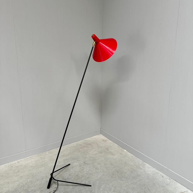 Mid-Century Modern Space Age Floor Lamp by J. J. M. Hoogervorst for Anvia, Netherlands 1960s For Sale - Image 3 of 11