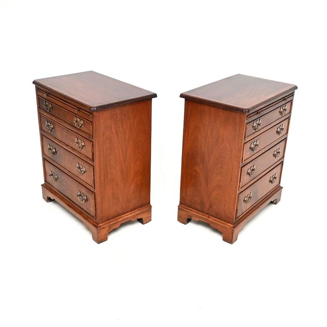 Mahogany Chests of Drawers, 1950, Set of 2 For Sale - Image 4 of 12