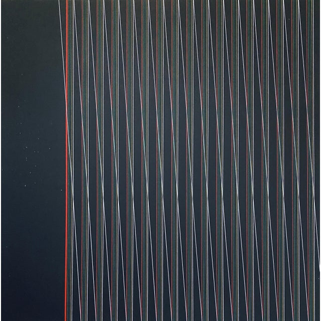 *picture with description not included with lithograph. Attilio Taverna, born 1945. Italian geometric abstract artist...