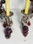 Antique Iron Wrought Sconces With Glass Fruits and Grape Clusyers - Pair For Sale - Image 10 of 11