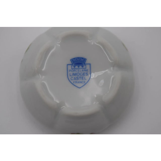 1950s Lidded Limoges Circular Trinket Box For Sale - Image 5 of 5