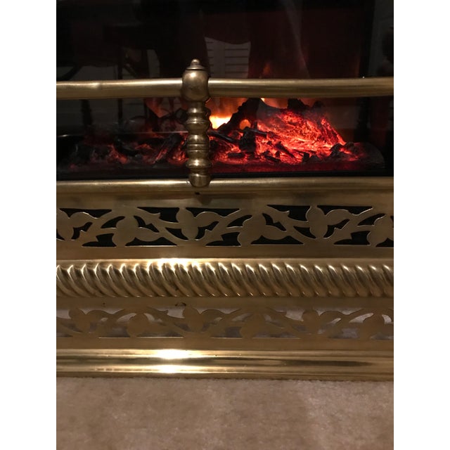 Early 21st Century Antique English Brass Fireplace Surround Chairish