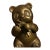 1950s Mid-Century Modern Figural Bronze Panda Statue For Sale