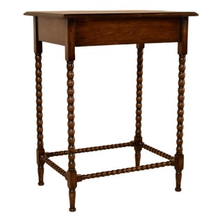 Edwardian Oak Side Table From England, Circa 1900 For Sale