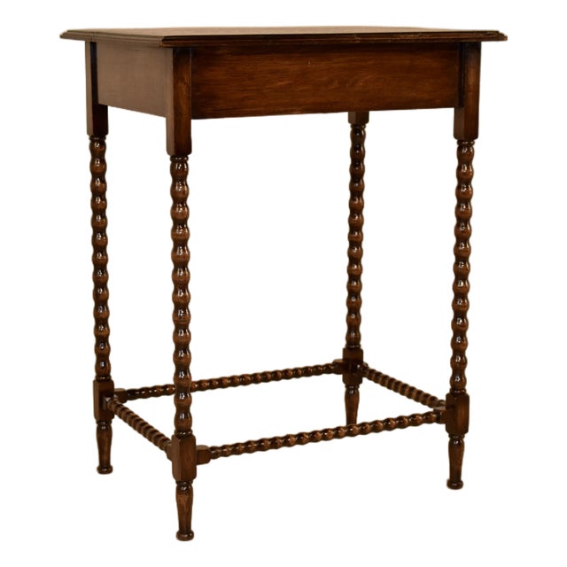 Edwardian Oak Side Table From England, Circa 1900 For Sale