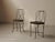 Steel and Patinated Sheet Metal Chairs, 1950, Set of 2 For Sale - Image 10 of 13