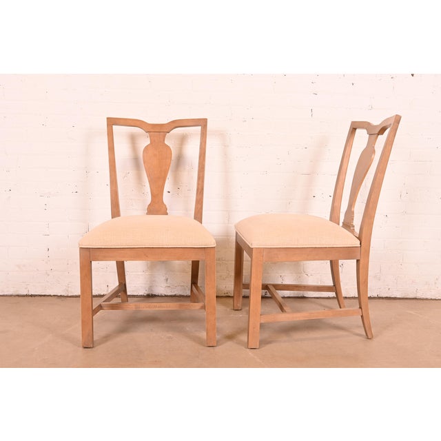 A gorgeous Modern Chippendale style dining chair or side chair By Ethan Allen USA, 21st Century Solid carved maple frame,...