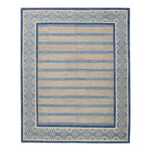 Modern Turkish Oushak Rug 9'10" x 12'1"