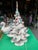 Sculpture Materials 1970s White Light-Up Christmas Tree With Wind-Up Music Box (Rudolph the Red Nosed Reindeer) For Sale - Image 7 of 7