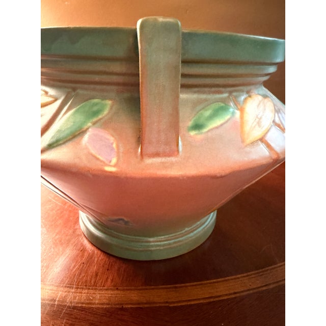 1920s Roseville Pottery Futura Jardiniere Planter 616-7 Art Deco Unmarked Ca. 1928 For Sale - Image 5 of 18