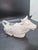 Vintage German Porcelain Blue and White Ceramic Cow Creamer -