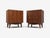 Young Manufacturing, Mid-Century Modern, Nightstands or Bedside Tables, Walnut, USA, 1960s A pair of fully refinished...