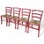 Vintage Italian Red Oak Ladderback Dining Chairs, Set of 2 For Sale - Image 4 of 10