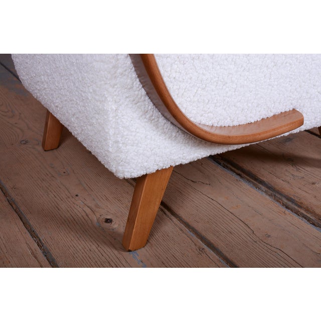 Wood Czech Art Deco Model C Armchair by to J. Halabala for Up Zavody, 1940s For Sale - Image 7 of 17