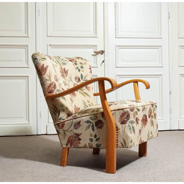 Vintage Swedish Elm Chair, 1940s For Sale - Image 9 of 9