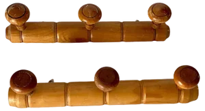 Brown Faux Bamboo Coat and Hat Rack France, 1960s