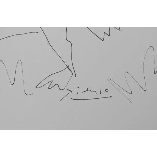 Nude Tying Shoe Pablo Picasso Year: circa 1950 Medium: Etching, signed in the plate Edition: N/A Size: 19 in. x 15 in....