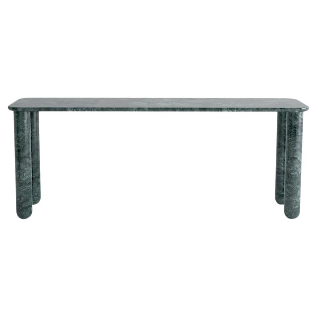 Large Green Marble Sunday Dining Table by Jean-Baptiste Souletie For Sale