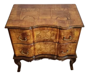 18th Century German Baroque Chest of Two Drawers Sauteuse Commode