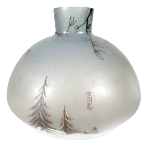 antique Art Nouveau Cameo Glass Vase, 1890s