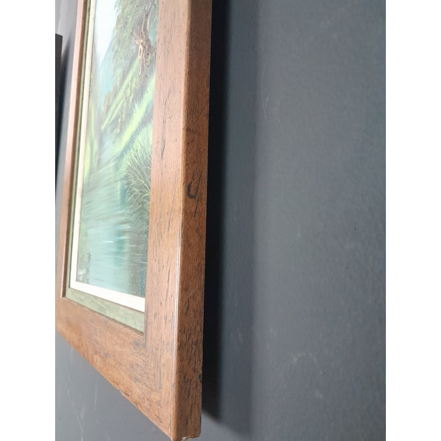 "Down by the River" Landscape Oil Painting Signed E.Walker, Framed For Sale - Image 4 of 9