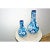Modern Italian Bold Blue & White Vases - a Pair For Sale - Image 3 of 7