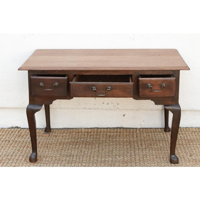 18th Century English Oak Lowboy For Sale - Image 10 of 11