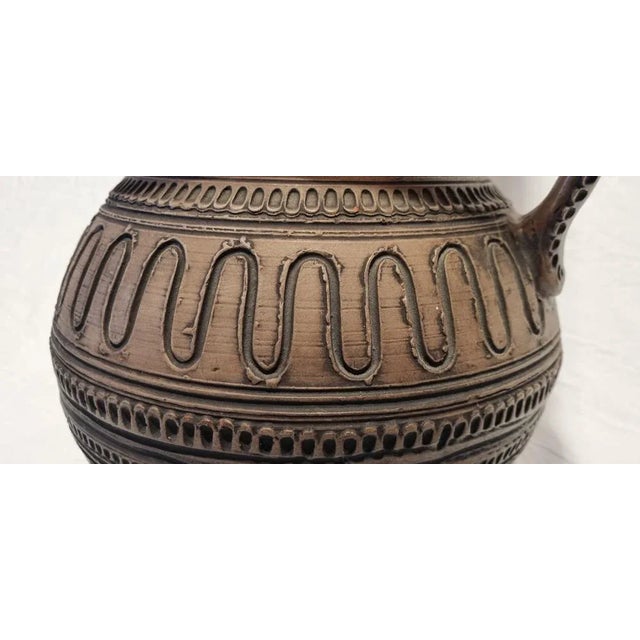 Brown XXL Floor Lamp from Gmundner Keramik, Austria, 1970s For Sale - Image 8 of 15