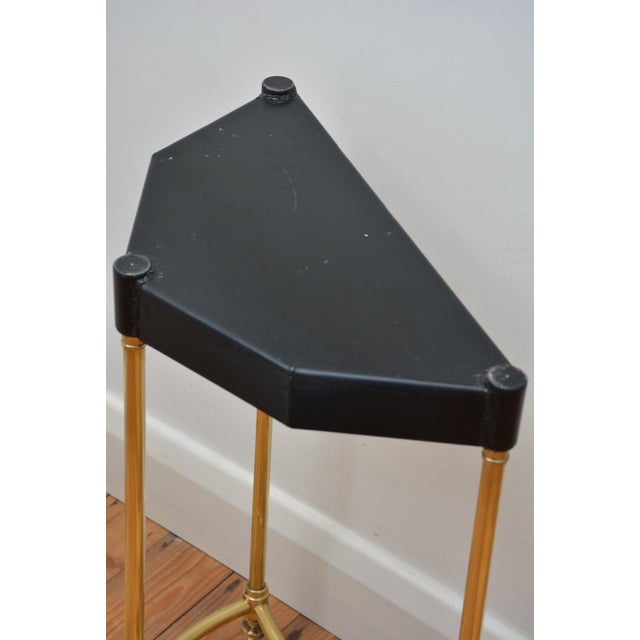 Vintage Demi Lune Umbrella Stand in Brass, 1940 For Sale - Image 10 of 11