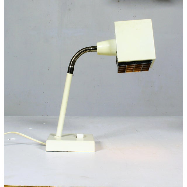 Metal Scandinavian Kuben Table Lamp by Björn Svensson for Elidus, 1970s For Sale - Image 7 of 9