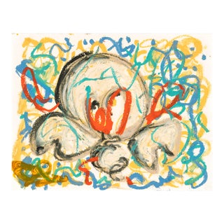 "Dancing Light" Harrison Gilman Contemporary Abstract Drawing, Matted For Sale