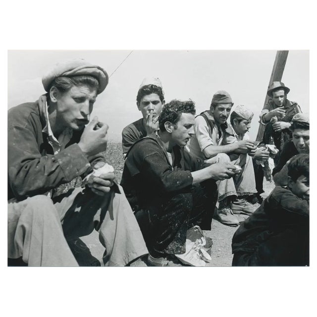 Men at Work, Italy, 1950s, Black & White Photograph For Sale