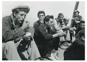 Men at Work, Italy, 1950s, Black & White Photograph