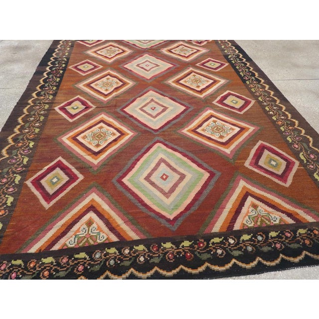 Brown Galerie Shabab Collection Mid-20th Century Turkish Flatweave Kilim Rug For Sale - Image 8 of 10