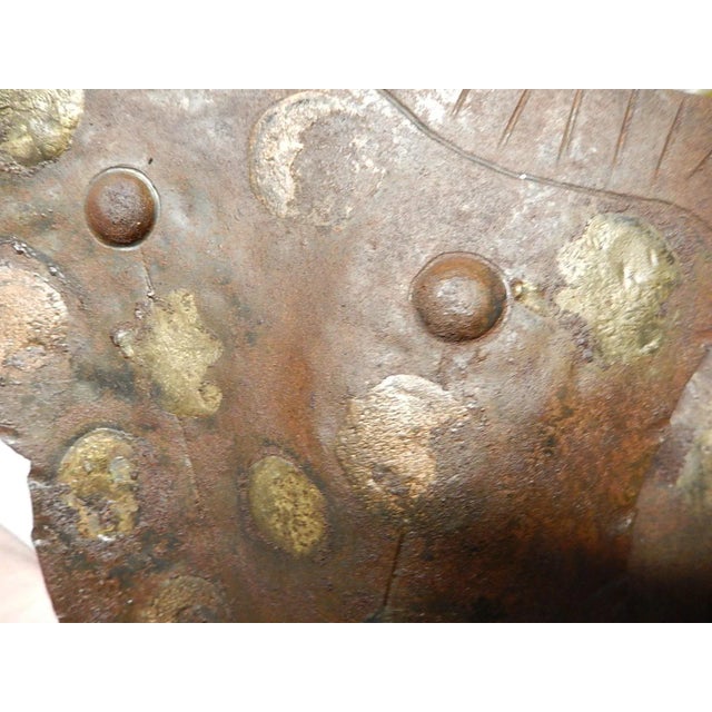 Midcentury Italian Brutalist Wrought Iron Butterfly Sconce For Sale - Image 11 of 12