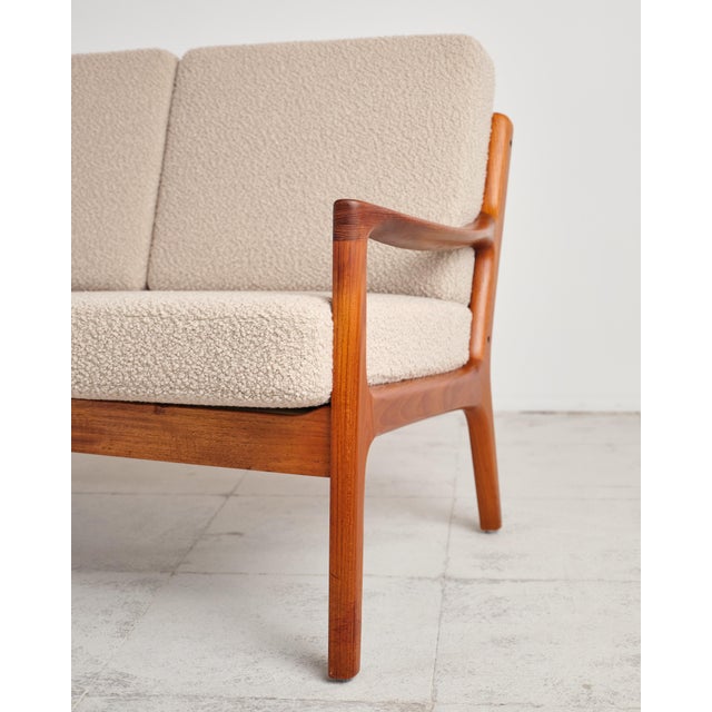 Mid-Century Senator Series Two-Seat Sofa in Teak by Ole Wanscher for France & Søn, 1950s For Sale - Image 12 of 18