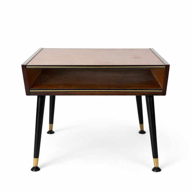 Vintage Atomic Teak Bedside Table, 1960s For Sale - Image 9 of 9