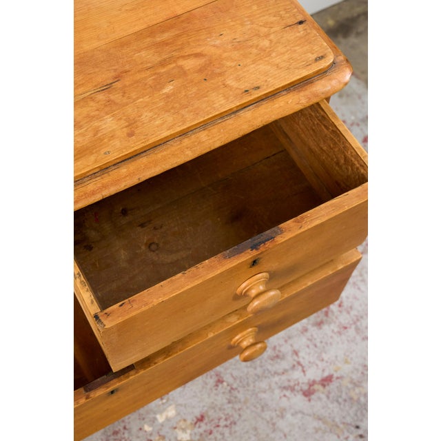 19th Century Two Over Two Victorian Pine Chest For Sale - Image 9 of 12
