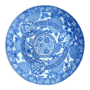 Japanese Igezara Charger Crane Motif Circa 1900