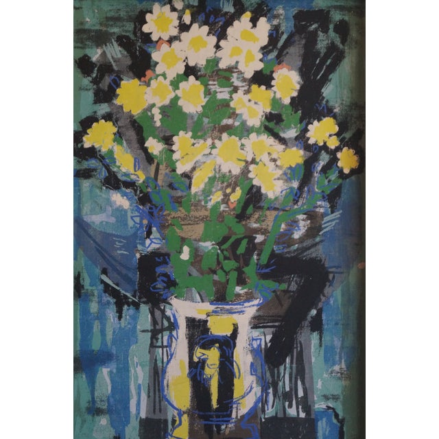 1950s Mid Century Guy Maccoy Still Life Serigraph For Sale - Image 4 of 10