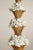 Textile Italian Hollywood Regency Ceramic Floral Table Lamp For Sale - Image 7 of 12