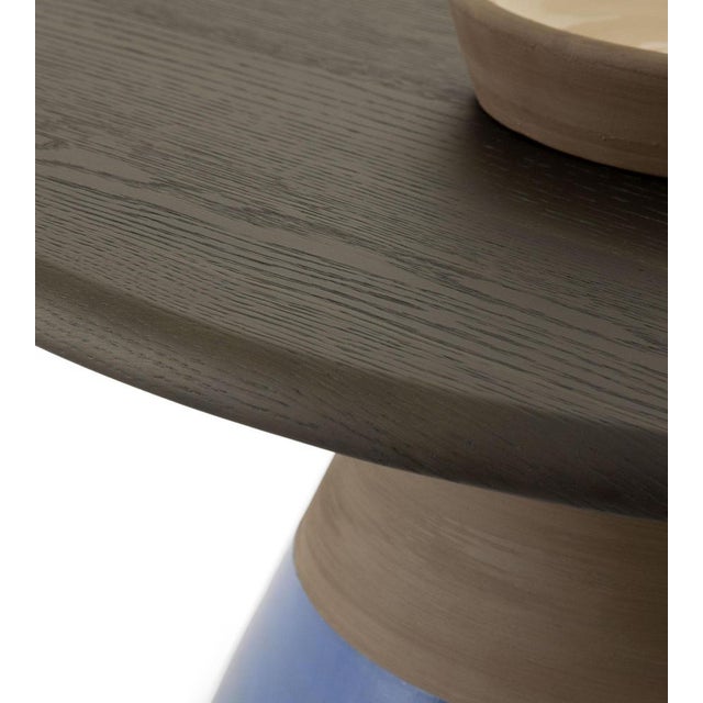 Sablier Laguna Oak and Clay Coffee Table by Morica Design For Sale - Image 6 of 11