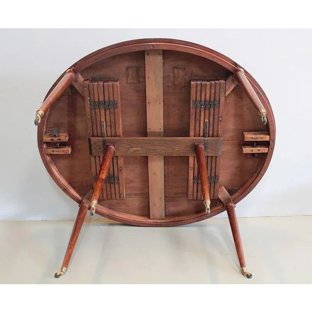 Antique Oval Mahogany Dining Table For Sale - Image 6 of 9