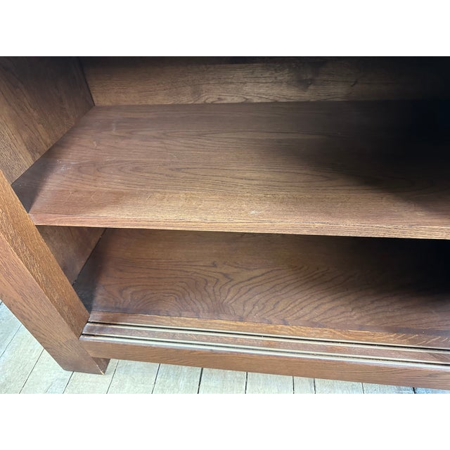 Wood Brutalist Sideboard in Oak, 1990s For Sale - Image 7 of 14
