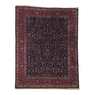 Antique Indian Kashan Rug, 08'00 X 10'01 For Sale