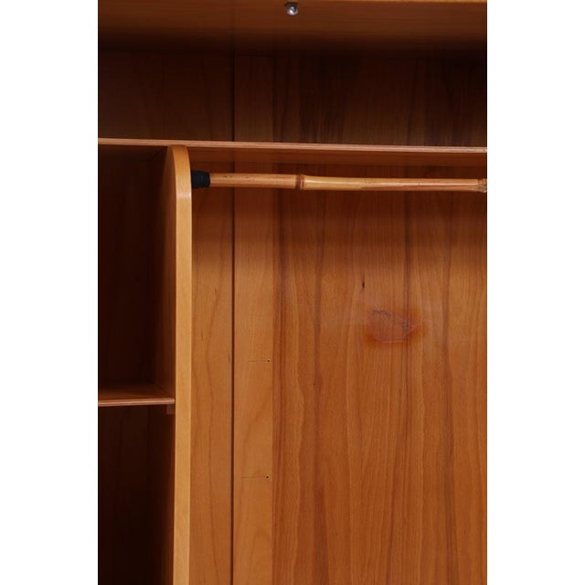 Mid-Century Wooden 2-Door Wardrobe For Sale - Image 11 of 18