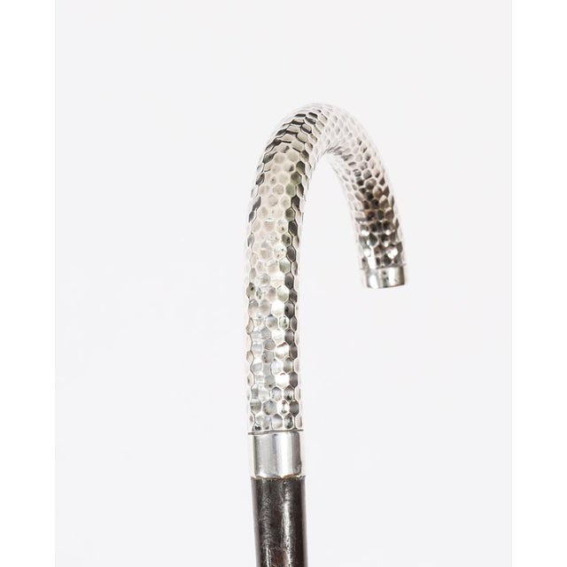 Antique French Silver Walking Cane Stick, 1890s For Sale - Image 6 of 9